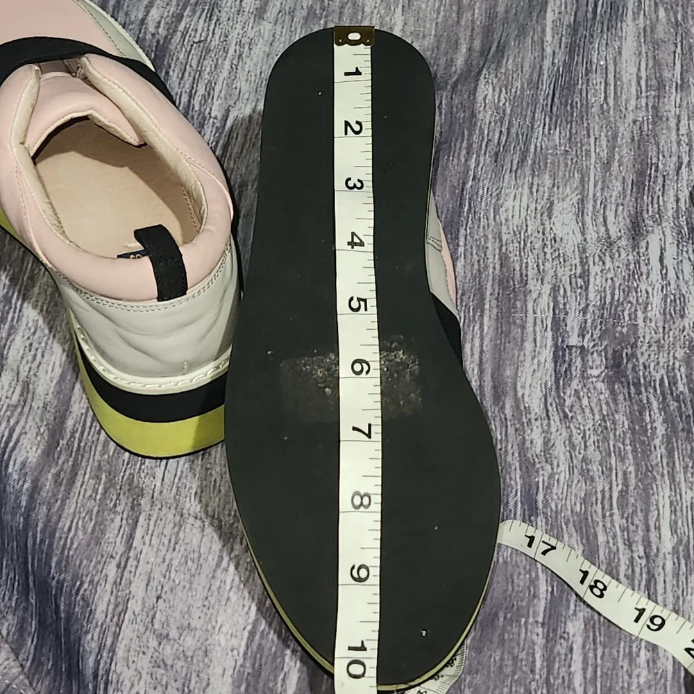 Shellys London Platform Slip On Sneakers Shoes Pastel Pink Color Block